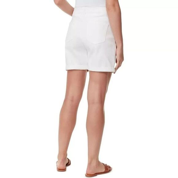 Gloria Vanderbilt Womens High Rise Denim Shorts Stretch Pockets Vintage White 4 - Picture 2 of 5